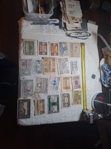 Collection of Austrian emergency 1920s banknotes