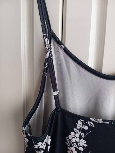 Black and White Camisole Style Sun Dress