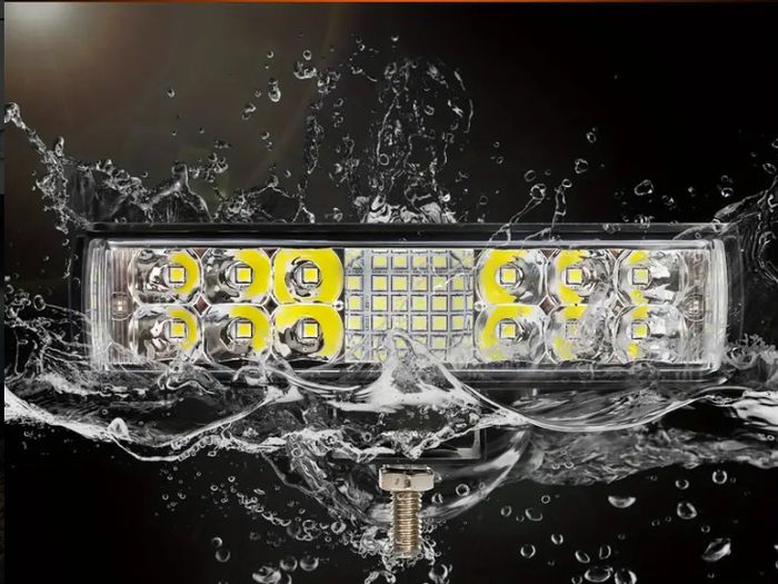 2pcs 17.78 cm LED Light Bar 60W 5500LM 6500K White Lighting Off Road Driving Auxiliary LED