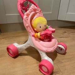 Fisher-Price baby walker pram and baby set