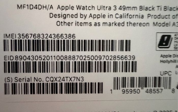 Apple Watch Ultra 3 Black