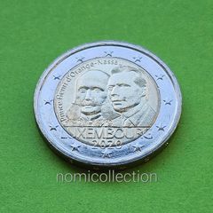 Luxembourg 2020 year Uncirculated 2 Euro coin.