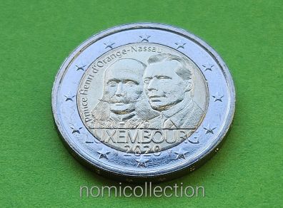 Luxembourg 2020 year Uncirculated 2 Euro coin.