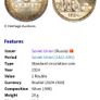 Original Russian Soviet Silver Coin 1 RUBLE 1924 Image 3
