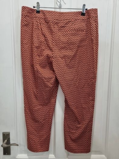 Bnwt M&S Orange/Black Trousers Size 14