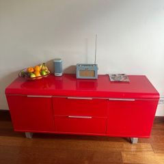 Red Retro Style Sideboard