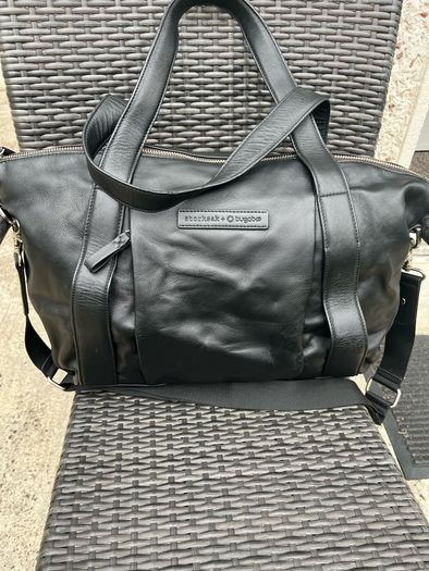 Bugaboo Storksak Leather Bag