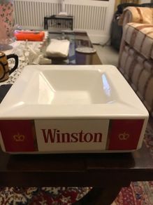Large Rare Vintage Winston Ashtray