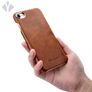 iPhone 8 Metal Ring Oil Wax Leather Back Cover Image 6