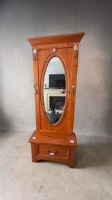 Hall stand, mirror with drawer