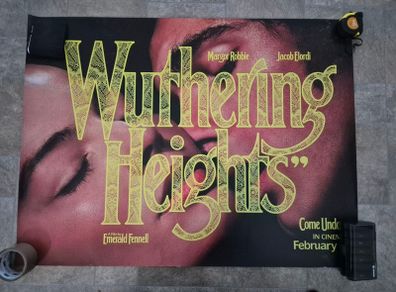 Wuthering Heights Original UK Double Sided Cinema Quad Poster  movie