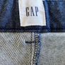 Ladies Navy Cotton Mix Ankle Length Trousers by Gap Image 2