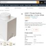LEGO Storage Box Brick 1 Knob Single Red Image 4