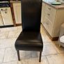 Six leather dining leather chairs Image 5