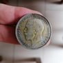 1920 United Kingdom Silver Half Crown Coin Image 2