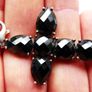 THOMAS SABO Sterling Silver Black Onyx Cross Charm Pendant Image 3