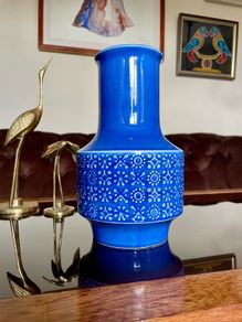 Vintage Rare Celtic Connemara Cobalt Blue Vase