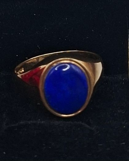 9ct lapis lazuli ring