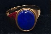 9ct lapis lazuli ring
