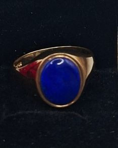 9ct lapis lazuli ring