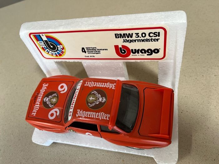 BMW 3.0CSI 1/24 Jagermeister Rare Burago