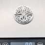 Celtic Shield Knot Silver Brooch Image 8