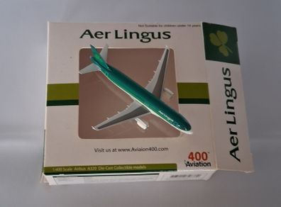 Aer Lingus Airbus A320 Die-Cast Model Airplane - 400Aviation 1:400 Scale EI-DEH