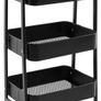 Cart 3 Tier Metal Utility Cart Rolling Trolley Organizer Cart with Wheels for Kitchen Makeup Bathroom Office MULTIPLE COLOURS AVAILABLE, (FREE POSTAGE) Image 3