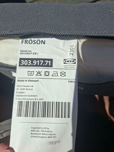 Froson Ikea outdoor cushions