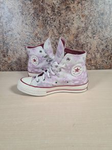 Girls Converse Chuck Taylor All Star Hi Tops Trainers Runners Floral Size Uk 3 Eu 35 Womens (AT1)