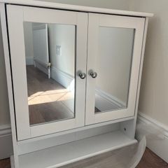 Double mirror bathroom cabinet