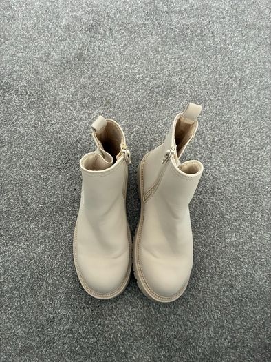 UK 13 cream boots