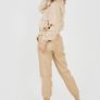 Faux Leather PU Jogger Trousers Image 4