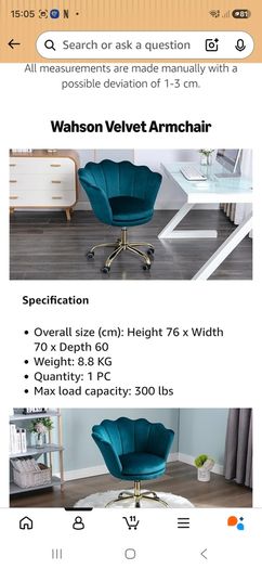 Desk vanity chair