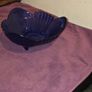 Vintage Cobalt Blue Footed Fruit Bowl Image 4