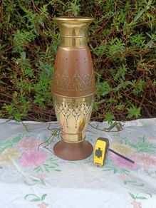 40 cms Daalderop Art Deco Copper and Brass Vase