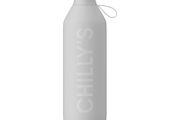 New Chilly's Series 2 Insulated Flip Sports Bottle 1L Granite Grey