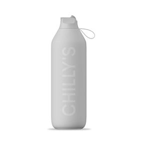 New Chilly's Series 2 Insulated Flip Sports Bottle 1L Granite Grey