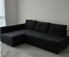 Ikea corner sofa bed with storage