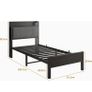 87) 3ft Single Bed Frame with Storage Headboard Image 2