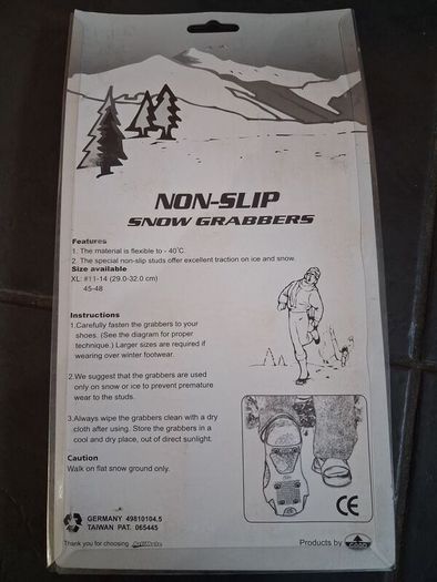 New Artimate non slip snow grabbers