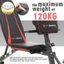 FREE EXPRESS SHIPPING Adjustable Weight Bench, Multifunction Folding Weight Bench with 7 Adjustable Positions & 2 Training Straps, Home Gym Weight Bench Image 5
