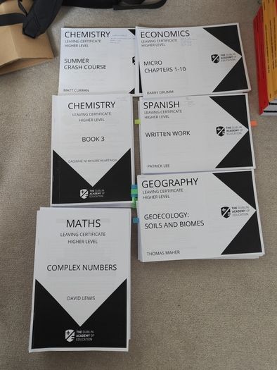 Dublin Academy Leaving Cert Notes (Geo, Math, Eco, Chem, Spa)