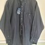 mens GANT shirt Cambridge Plaid 100% cotton check shirt navy Size Large  long sleeve heavy BRAND NEW BNWT Image 2