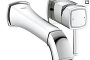 GROHE 19930000 Grandera 2-Hole Basin Tap, Wall-Mounted, 234 mm