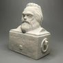 Bust of Karl marx ,tombstone. Image 5