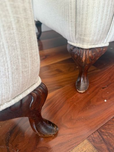 Pair of Queen Anne armchairs