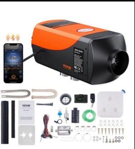 Bluetooth App Control Diesel Air Heater, 12V 5-8KW Diesel Heater with Automatic Altitude Adjustment, Remote Control and LCD, Diesel Parking Heater for RV Trailer Camper Van Boat