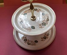 Irish Arklow Pottery Studio Kraft Cake Stand  1970's  Wicklow