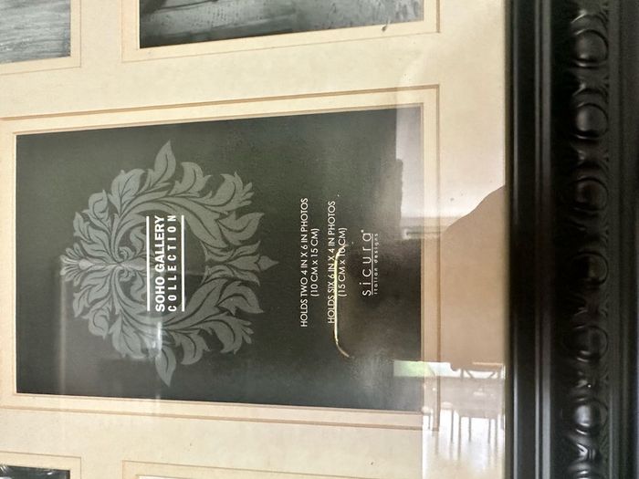 Black wooden picture frame